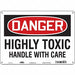 Safety Sign 10 in x 14 in Polyethylene