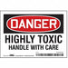Safety Sign 3 1/2 inx5 in Vinyl