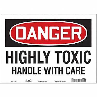 Safety Sign 10 in x 14 in Vinyl