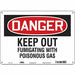 Safety Sign 10 inx14 in Polyethylene