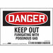 Safety Sign 3.5in x 5in Vinyl