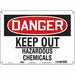 Safety Sign 10 inx14 in Polyethylene