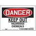 Safety Sign 3.5in x 5in Vinyl