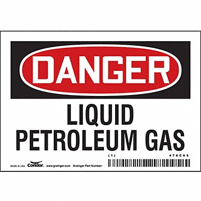 Safety Sign 3.5in x 5in Vinyl