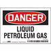 Safety Sign 3.5in x 5in Vinyl