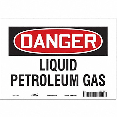 Safety Sign 7 in x 10 in Vinyl