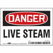 Safety Sign 3 1/2 inx5 in Vinyl