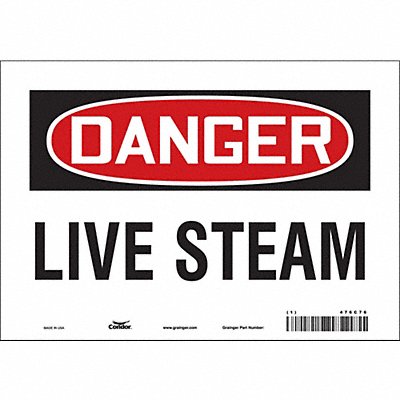 Safety Sign 7 in x 10 in Vinyl