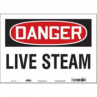Safety Sign 10 in x 14 in Vinyl
