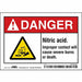 Safety Sign 3.5in x 5in Vinyl