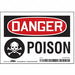 Safety Sign 3 1/2 inx5 in Vinyl