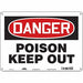Safety Sign 10 in x 14 in Aluminum