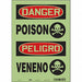Safety Sign 14 in x 10 in Glow Vinyl