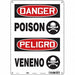 Safety Sign 14 in x 10 in Polyethylene