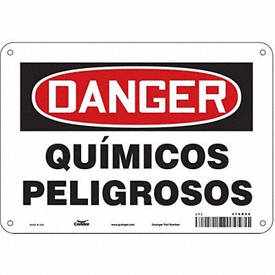 Safety Sign 7 in x 10 in Aluminum