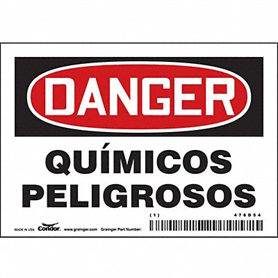 Safety Sign 3.5in x 5in Vinyl
