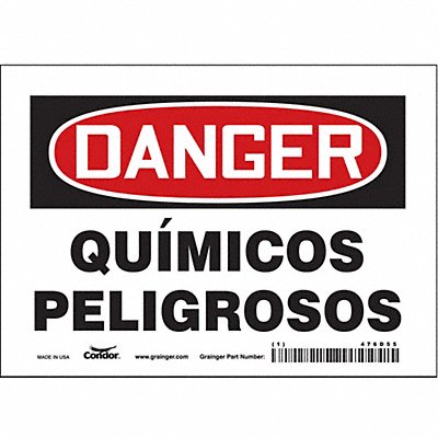 Safety Sign 5 in x 7 in Vinyl