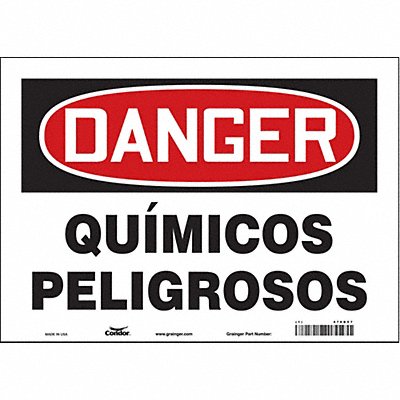Safety Sign 10 in x 14 in Vinyl