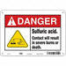 Safety Sign 7 inx10 in Polyethylene