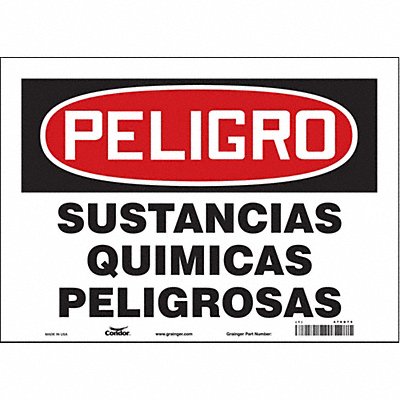Safety Sign 10 in x 14 in Vinyl