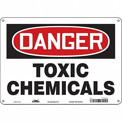 Safety Sign 10 in x 14 in Aluminum