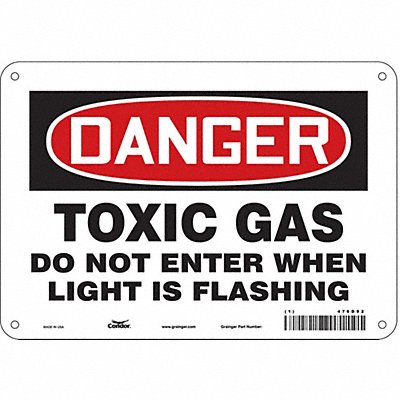 Chemical Sign 7 in x 10 in Aluminum