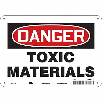 Safety Sign 7 in x 10 in Polyethylene
