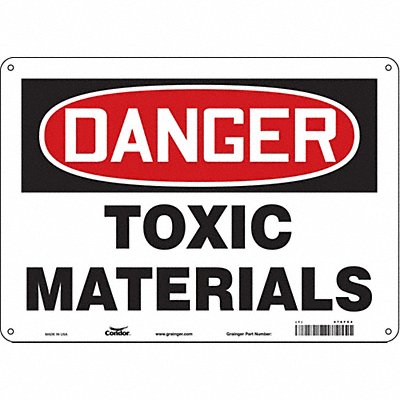 Safety Sign 10 in x 14 in Polyethylene