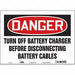 Safety Sign 10 in x 14 in Vinyl