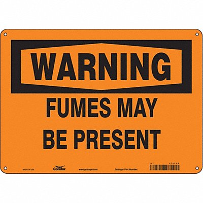 Safety Sign 10 in x 14 in Aluminum