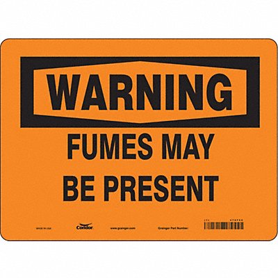Safety Sign 10 in x 14 in Vinyl