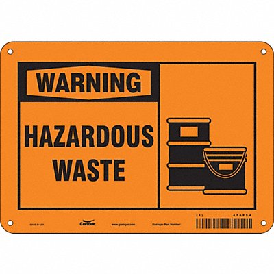 Safety Sign 7 in x 10 in Polyethylene