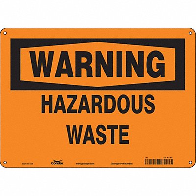 Safety Sign 10 in x 14 in Aluminum