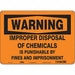 Safety Sign 10 in x 14 in Polyethylene
