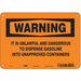 Safety Sign 7 in x 10 in Aluminum