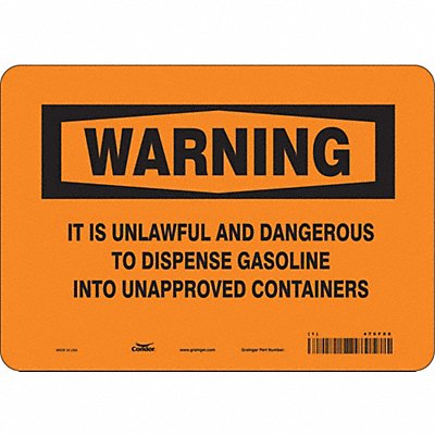 Safety Sign 7 inx10 in Vinyl