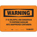 Safety Sign 7 inx10 in Vinyl