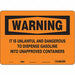 Safety Sign 10 in x 14 in Vinyl