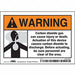 Safety Sign 3 1/2 inx5 in Vinyl