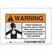 Safety Sign 3.5in x 5in Vinyl