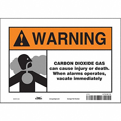 Safety Sign 7 inx10 in Vinyl