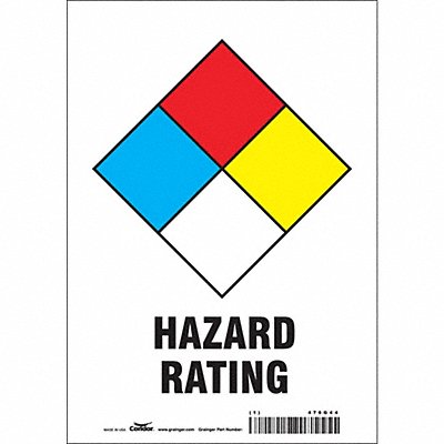 Safety Sign 7 Wx10 H Vinyl