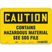 Safety Sign 7 in x 10 in Aluminum