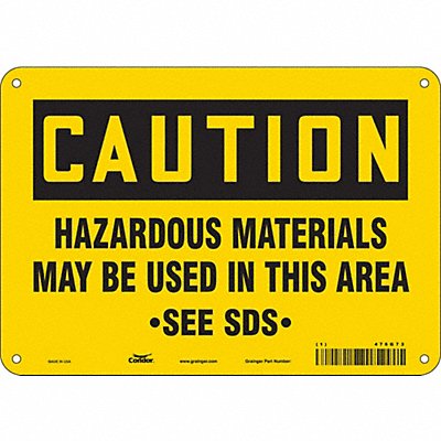 Safety Sign 7 in x 10 in Aluminum