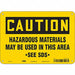 Safety Sign 7 in x 10 in Aluminum