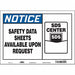 Safety Sign 10 in x 14 in Vinyl