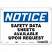 Safety Sign 7 in x 10 in Polyethylene