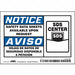 Safety Sign 3 1/2 inx5 in Vinyl PK5