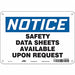 Safety Sign 7 in x 10 in Aluminum