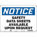 Safety Sign 10 inx14 in Aluminum
